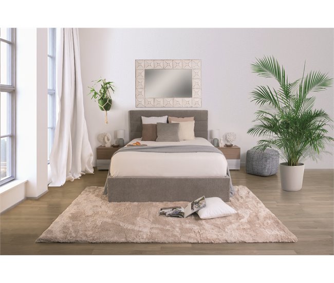 Conforama Cama abatible LUA II de color gris 140x190cm