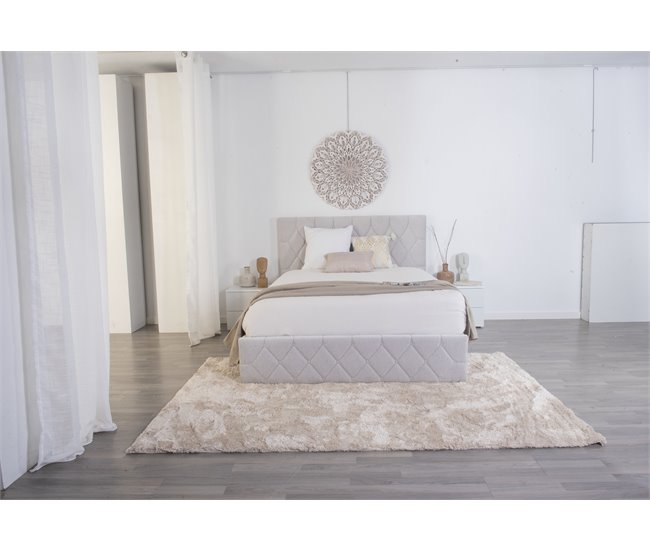 Conforama Cama abatible LUXURY II color gris claro 140x190cm
