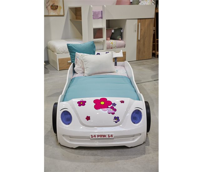 Conforama Cama Coche 90X190 HAWAI Con Led´s En Frente