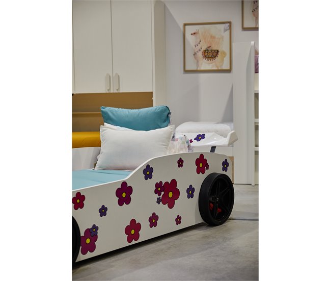 Conforama Cama Coche 90X190 HAWAI Con Led´s En Frente