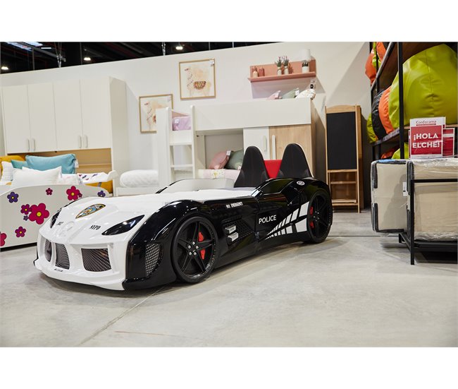 Conforama Cama Coche 90x190cm POLICE Con Mando Incluido