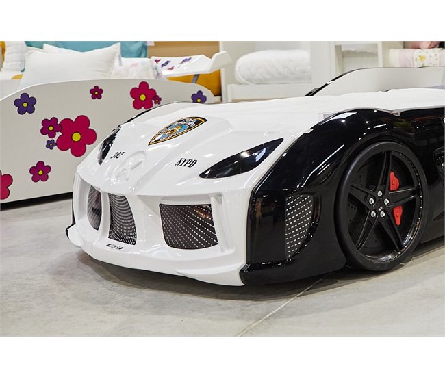 Conforama Cama Coche 90x190cm POLICE Con Mando Incluido