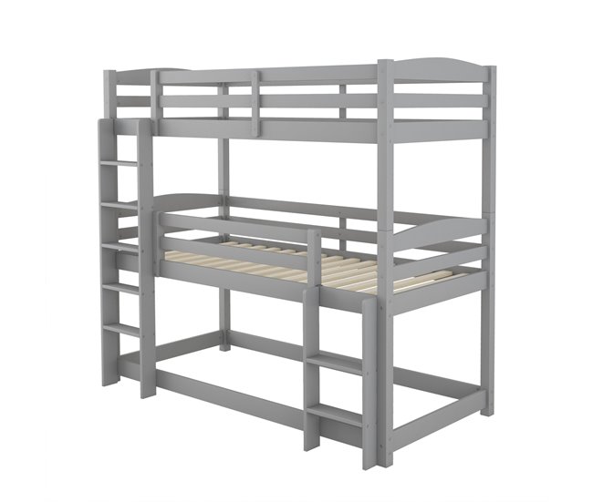 Conforama Cama De 90 X 200 Cm Escalera Cama Alta Tres Zonas Para Dormir