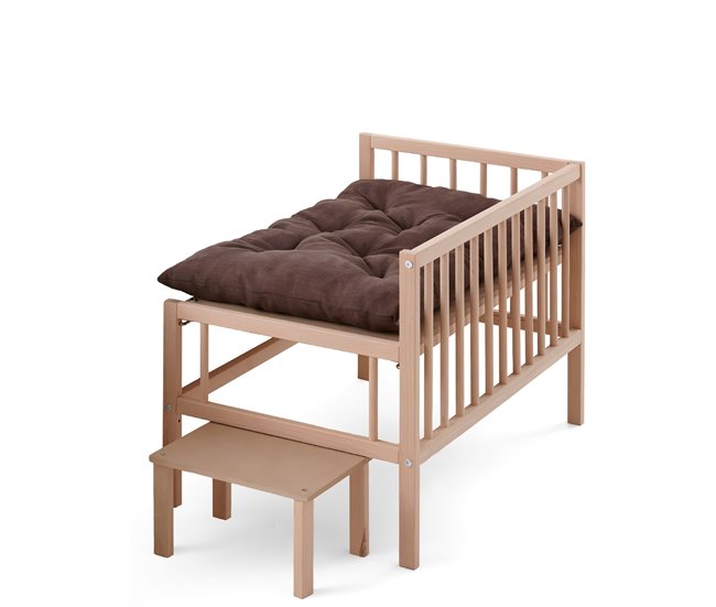 Conforama Cama Elevada Mascotas con Escalera. Con Colchón Incluido Antiarañazos. Colecho Junto a tu Perro o Gato. 2 Alturas. Faunatic Basic