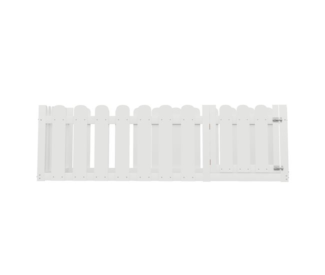 Conforama Cama infantil de madera 140x200cm - con barrera de seguridad - Blanco