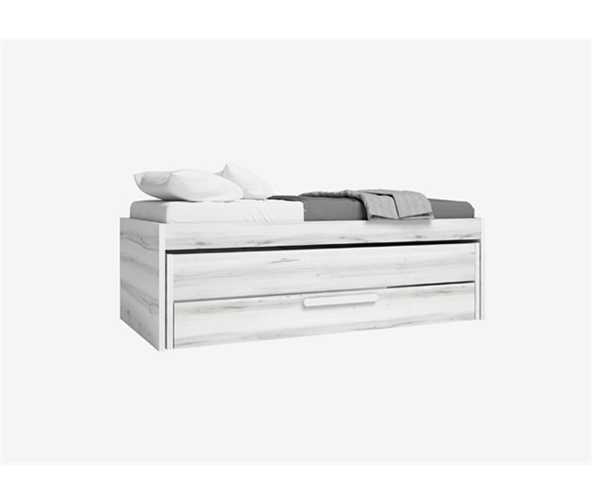 Conforama Cama Nido 90x190cm SNOW Color Gris Y Blanco
