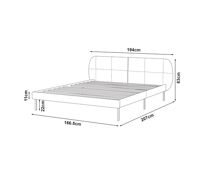 Conforama Cama Tapizada Porvoo Con Cabecero Somier Terciopelo Con Colchón 160x200cm - Verde Oscuro [en.casa]