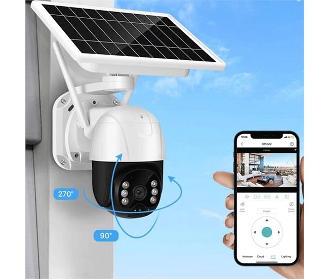 Conforama Cámara De Vigilancia WiFi Con Energía Solar