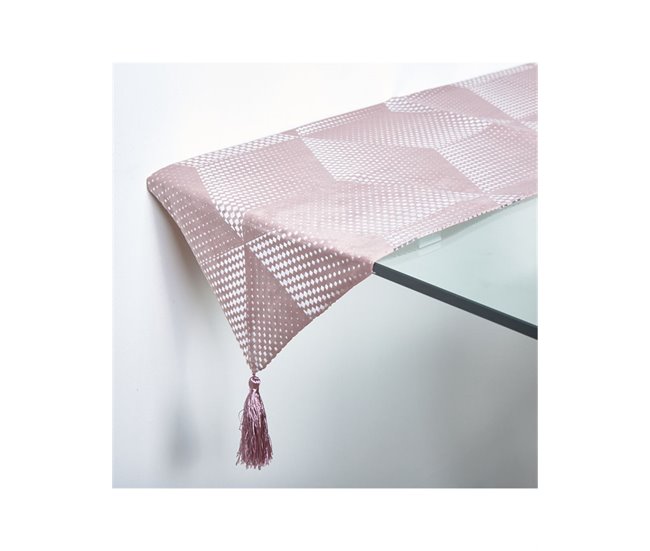 Conforama Camino Presume De Casa Bijou 33*180*0.4 Rosa/plata Poliester