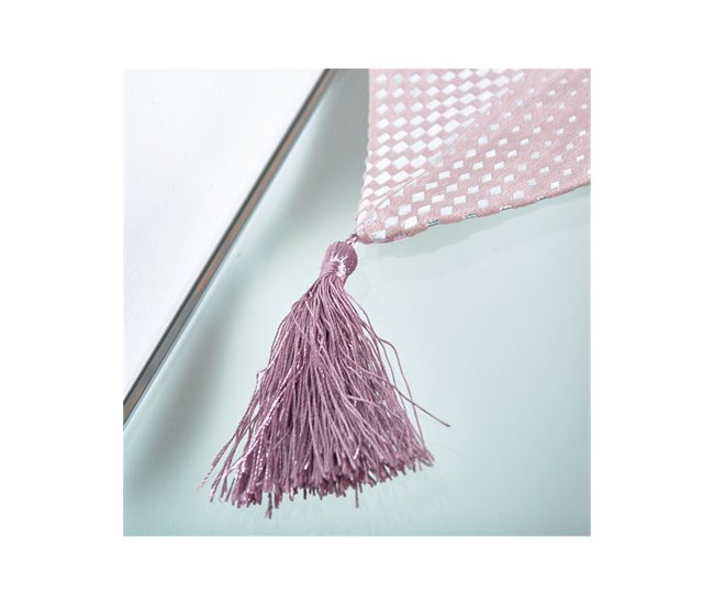 Conforama Camino Presume De Casa Bijou 33*180*0.4 Rosa/plata Poliester