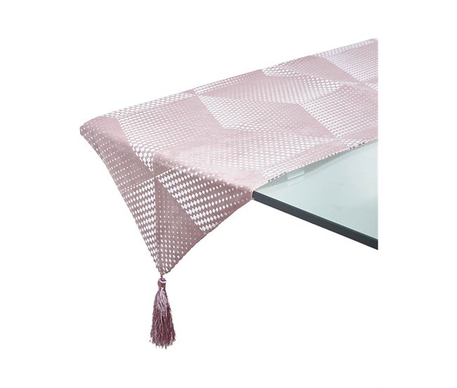Conforama Camino Presume De Casa Bijou 33*180*0.4 Rosa/plata Poliester