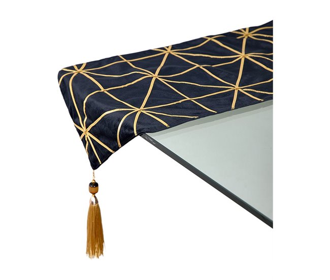 Conforama Camino Presume De Casa Fanny 30*180*0.4 Black 100% Poliester Terciopelo