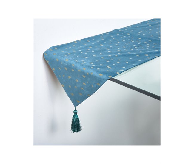 Conforama Camino Presume De Casa Geneve 30*180*0.4 Azul/dorado Poliester