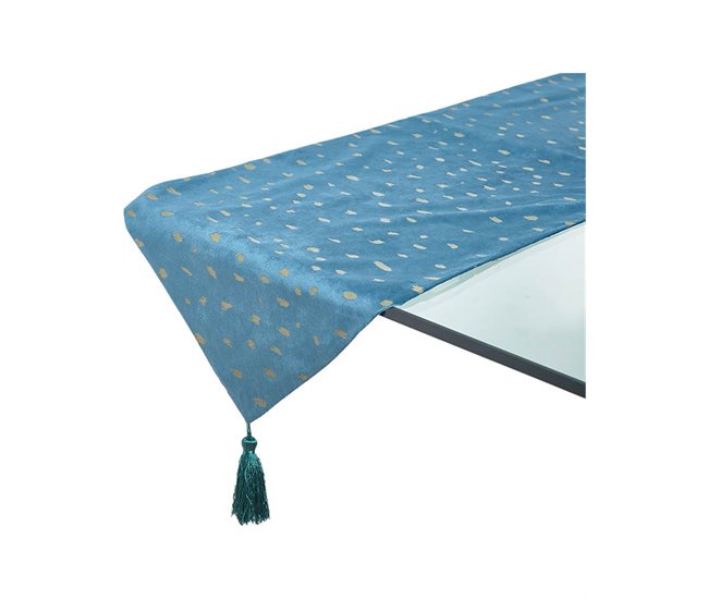 Conforama Camino Presume De Casa Geneve 30*180*0.4 Azul/dorado Poliester