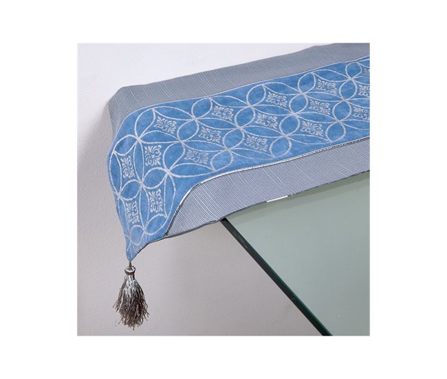 Conforama Camino Presume De Casa Iris 30*180*0.4 Gris/azul/plateado Poliester