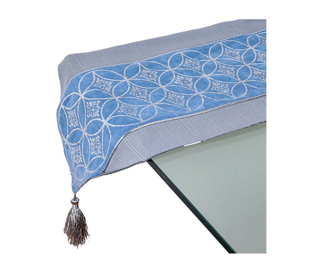 Conforama Camino Presume De Casa Iris 30*180*0.4 Gris/azul/plateado Poliester