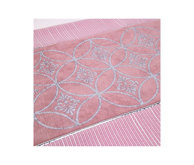 Conforama Camino Presume De Casa Iris 30*180*0.4 Rosa/plateado Poliester