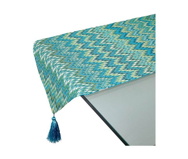 Conforama Camino Presume De Casa Mika 30*180*0.4 Azul/verde/beige Poliester