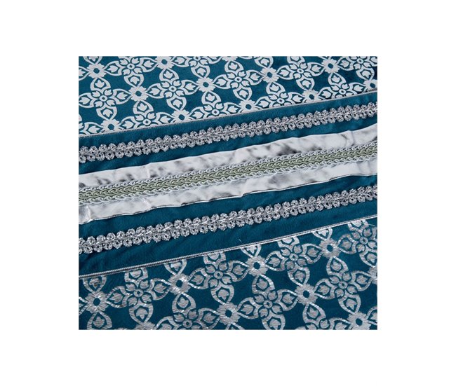 Conforama Camino Presume De Casa Sophie 30*180*0.5 Azul Plateado Poliester