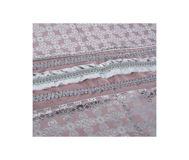 Conforama Camino Presume De Casa Sophie 30*180*0.5 Rosa/plateado Poliester
