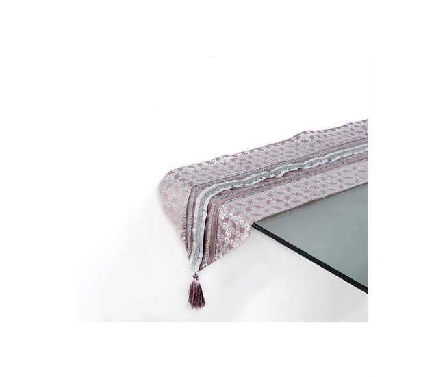 Conforama Camino Presume De Casa Sophie 30*180*0.5 Rosa/plateado Poliester