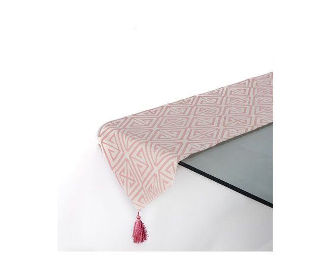 Conforama Camino Presume De Casa Valerie 33*180*0.5 Blanco/rosa Poliester
