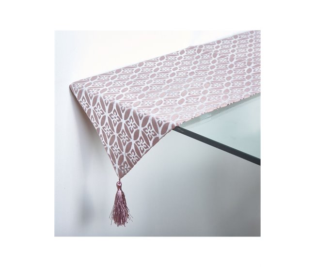 Conforama Camino Presume De Casa Vivienne 33*180*0.4 Rosa/plata Poliester