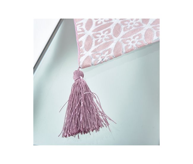 Conforama Camino Presume De Casa Vivienne 33*180*0.4 Rosa/plata Poliester
