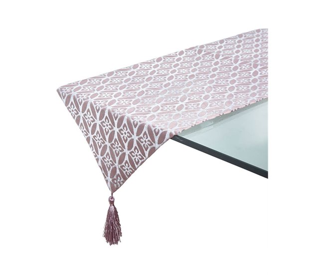 Conforama Camino Presume De Casa Vivienne 33*180*0.4 Rosa/plata Poliester