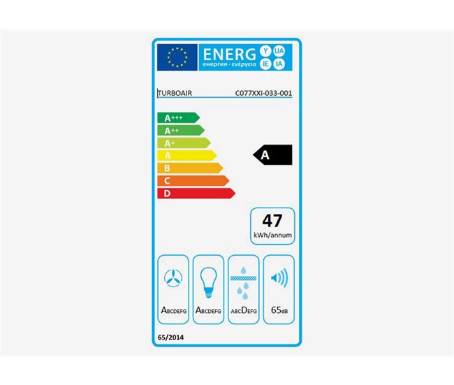 Conforama Campana Decorativa Inclinada TURBOAIR KELIA BL/A/60