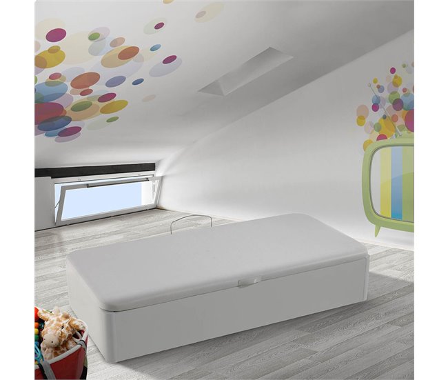 Conforama Canapé LATERAL 3D Extra Capacidad 90x190cm Blanco