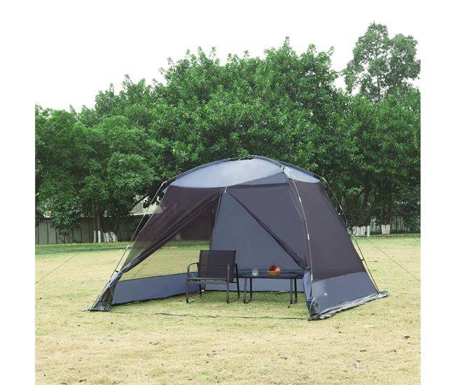 Conforama Carpa De Jardín Beekdaelen Poliéster 305x305x213cm - Gris [pro.tec]