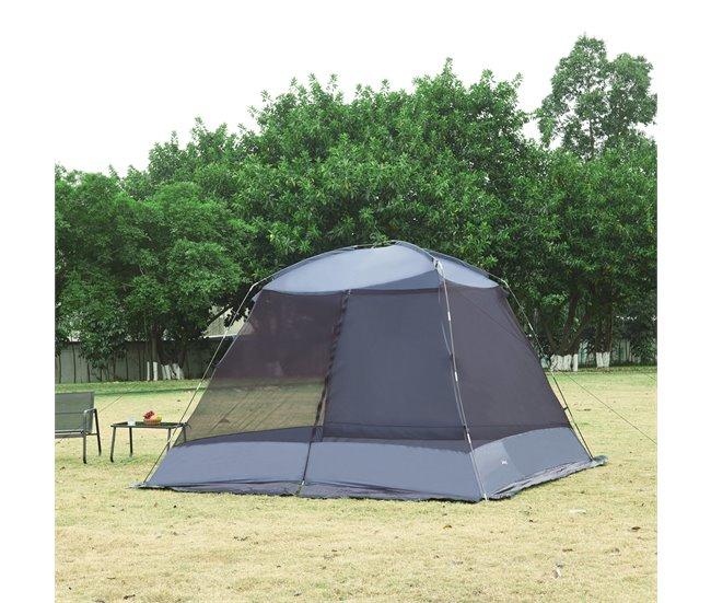 Conforama Carpa De Jardín Beekdaelen Poliéster 305x305x213cm - Gris [pro.tec]