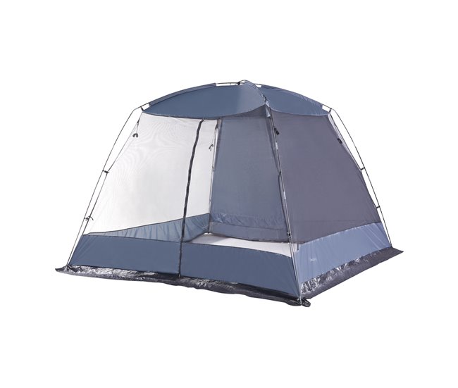 Conforama Carpa de jardín Beekdaelen poliéster 305x305x213cm - Gris [pro.tec]
