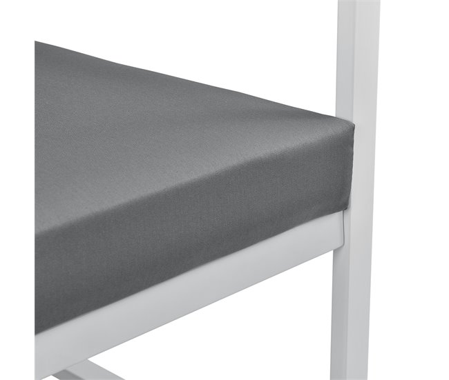 Conforama [casa.pro] 2 X Sillón Silla De Jardín Set De 2 Muebles De Jardín Para Exterior 70 X 60 X 60 Cm - Blanco