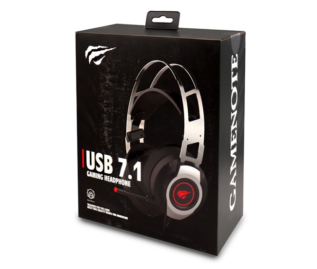 Conforama Cascos Gaming Metalizado USB 7.1 Luz RGB HV-H2007U