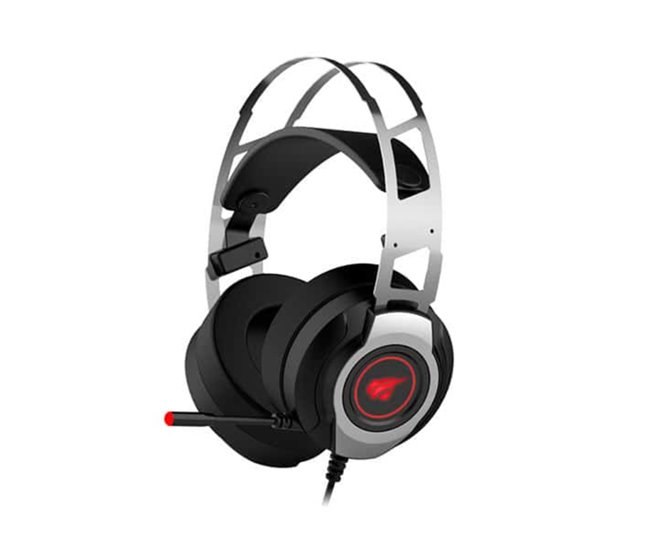 Conforama Cascos Gaming Metalizado USB 7.1 luz RGB HV-H2007U