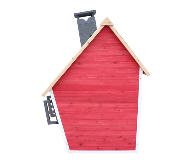 Conforama Casita "Lilou" - 119 5 X 156 X 102 Cm - Rojo/Gris