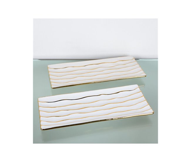 Conforama Centros Presume De Casa Avice 39*3*17.5 Blanco/dorado Cerámica