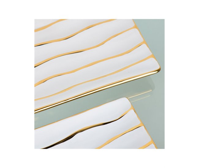 Conforama Centros Presume De Casa Avice 39*3*17.5 Blanco/dorado Cerámica