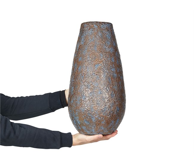 Conforama Cerámica Jarrón Decorativo 49 Marrón Gris BRIVAS