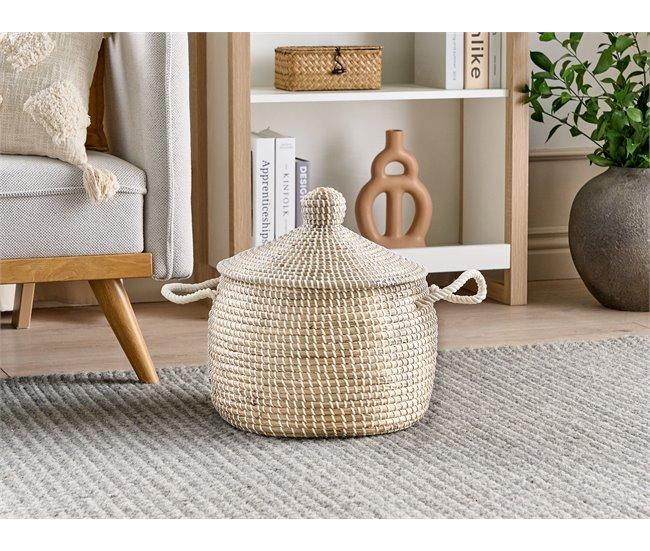 Conforama Cesta De Hierba Marina Clara Con Tapa MYTHO