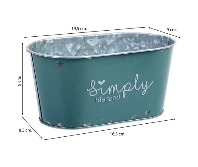Conforama Cesto De Metal Azul 19 5x11 5x9 B16 5x8 5