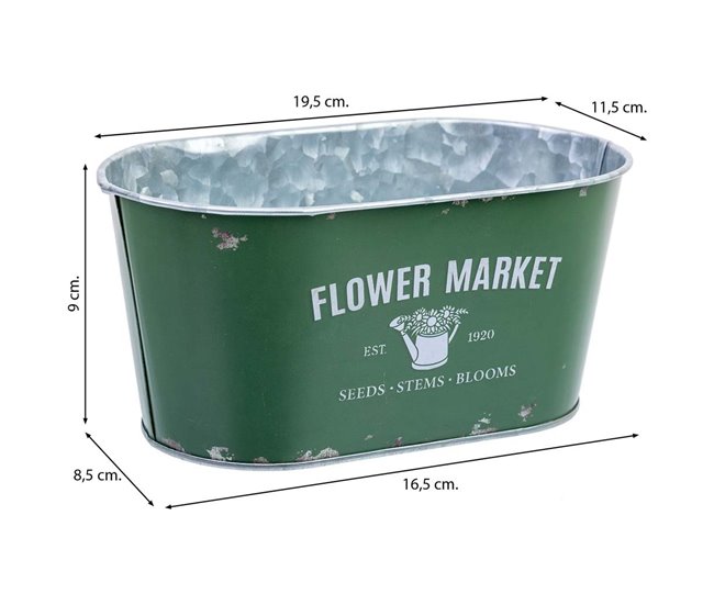 Conforama Cesto De Metal Verde 19 5x11 5x9 B16 5x8 5