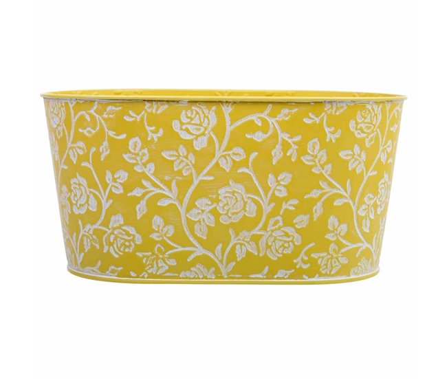 Conforama Cesto metalico amarillo 22 5x13 5x11 5 B20x11