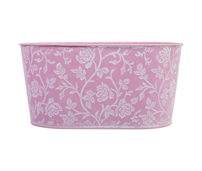 Conforama Cesto metalico rosa 22 5x13 5x11 5 B20x11