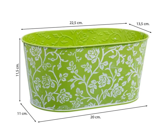 Conforama Cesto Metalico Verde 22 5x13 5x11 5 B20x11