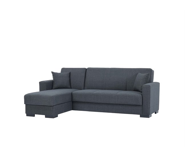 Conforama Chaise Longue ANGELO Cama Reversible Color Gris