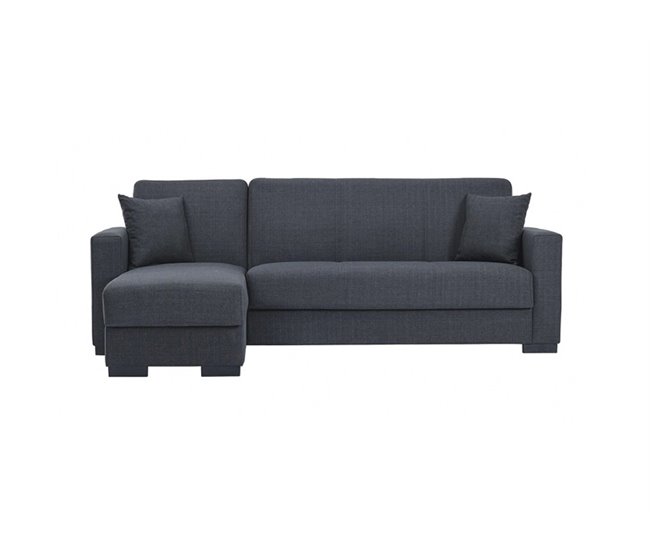 Conforama Chaise longue ANGELO cama reversible color gris