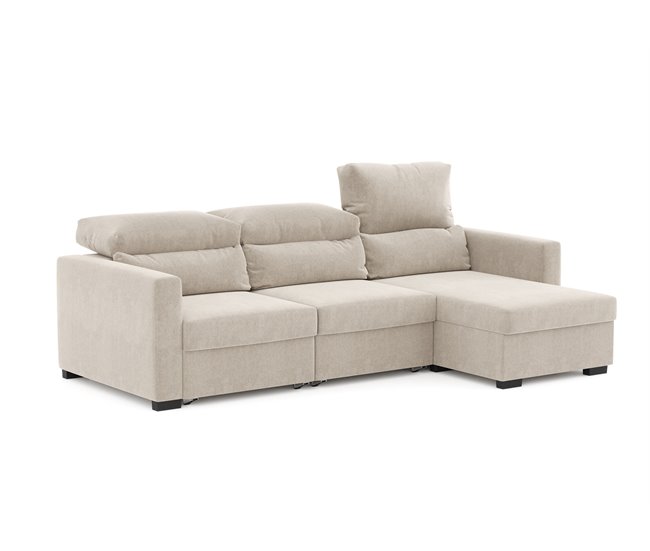 Conforama Chaise Longue ARAM Convertible En Cama Reversible Color Beige